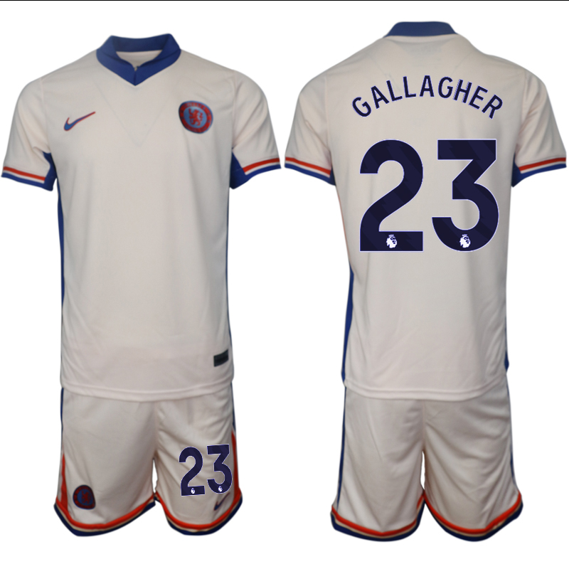 Men 2024-2025 Club Chelsea away Cream #23 Soccer Jersey->chelsea jersey->Soccer Club Jersey